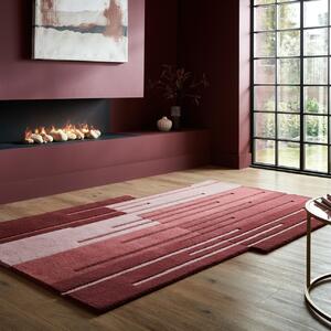 Абстрактен абстрактен омбре червен омбре килим 120X180 cm, Flair Rugs
