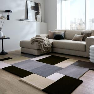 Абстрактен колаж килим Тъмно синьо 120X180 cm, Flair Rugs