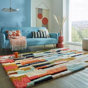 Килим Мароко Zagora Geo Shaggy Multicoloured 120X170 cm, Мароко Zagora Geo Shaggy Multicoloured, Flair Rugs