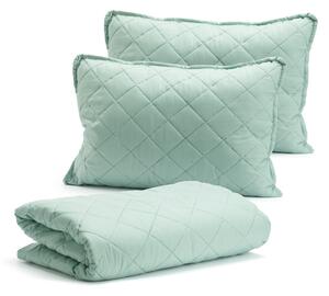 Двойно одеяло за движение 200x220 Sweet V7 Mint, 2 възглавници 50x70 cm