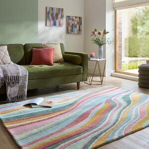 Килим Abstract Flow Abstract Flow Light Blue 120x170 cm, Flair Rugs