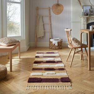 Medina Blocks Purple 60x230 cm, Flair Rugs