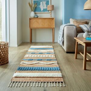 Килим за площ Medina Blue Jute Blue 60x230 cm, Flair Rugs
