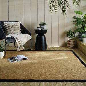 Sisal Look Outdoor Sisal Rug Outdoor Black 160x230 cm, Flair Rugs