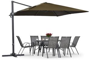 Garden Point кафяв чадър Siena 3x3m