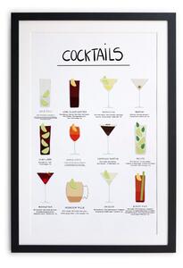 Постер в рамка , 65 x 45 cm Cocktail - Really Nice Things