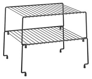 Комплект от 2 черни допълнителни рафта за кухня Brooklyn Lava - Metaltex