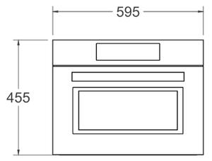 Микровълнова фурна Bertazzoni Professional F457, 38L, инокс