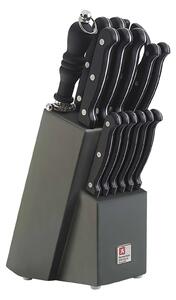 Richardson Sheffield Комплект ножове ARTISAN 15 бр. в дървен блок - черен