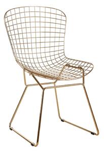 Метален трапезен стол в златист цвят District – Premier Housewares