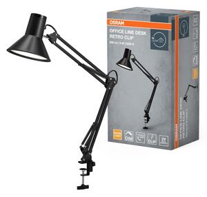 Osram -LED димируема настолна лампа с щипка OFFICE LINE LED/9W/230V 3000K черна