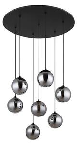 Globo 56133-7H - LED Пендел RIHA 7xG9/3,5W/230V опушен/черен