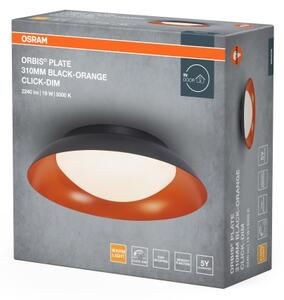 Osram - димируем LED плафон ORBIS PLATE LED/19W/230V Ø31 см оранжев/черен