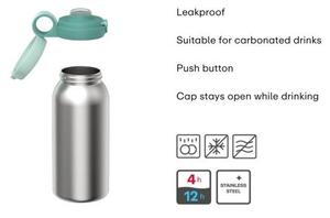 Син/в сребрист цвят пластмасов детски термос 500 ml Campus – Mepal