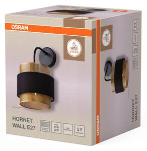 Osram - Настенна лампа DECOR HORNET 1xE27/10W/230V черна/златна
