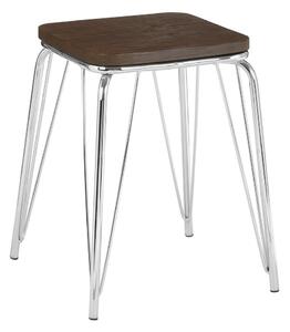 Стол от масивен бряст в сребрист цвят/в естествен цвят District – Premier Housewares