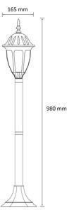 Екстериорна лампа FLORENCJA 1xE27/20W/230V IP43