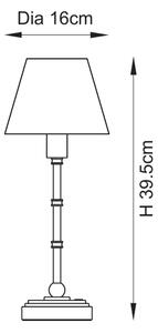 Endon 114811 - LED димируема акумулаторна настолна лампа BURLEY LED/1,5W/5V месинг/бял