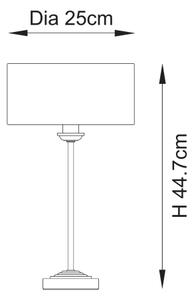 Endon 110728 - Настолна лампа HIGHCLERE 1xE14/7W/230V бежова/месинг
