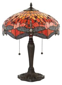 Endon 64093 - Настолна лампа Tiffany DRAGONFLY 2xE27/60W/230V диаметър 41 см