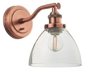 Endon 76334 - Настенно точково осветително тяло HANSEN 1xE14/40W/230V меден цвят