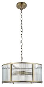 Endon 106282 - Полилей на верига RIDGETON 3xE14/6W/230V месинг