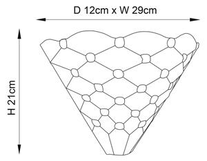Endon 64302 - Настенно осветително тяло Tiffany PEARL 1xE14/40W/230V