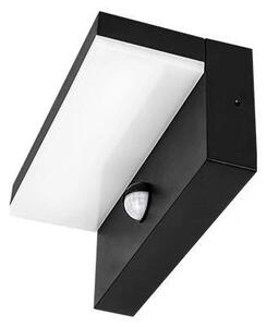 Външно стенно LED осветително тяло със сензор LED/9W/230V 4000K IP44 черно