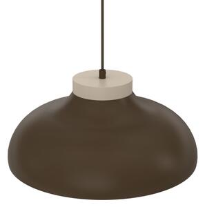 Полилей на шнур BASCA 1xE27/15W/230V кафяв/бежов