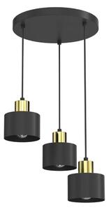 Polилей на кабел PARKLA 3xE27/15W/230V черен