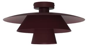 Плафон PLATO 1xE27/15W/230V диаметър 32 см бордо