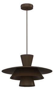 Висящо осветително тяло на кабел PLATO 1xE27/15W/230V кафяво