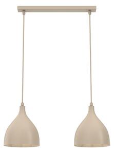 Полилей на кабел NOAK CLASSIC 2xE27/15W/230V бежов