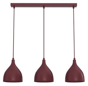 Полилей на кабел NOAK CLASSIC 3xE27/15W/230V бордо