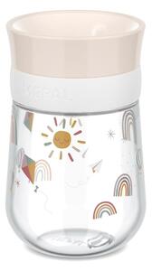 Бежова пластмасова детска чаша 300 ml Sunshine & Rainbow – Mepal