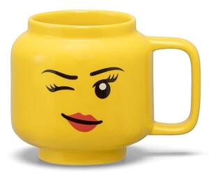 Жълта керамична бебешка чаша 255 ml Head - LEGO®