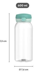 Пластмасова детска бутилка в цвят мента 600 ml Campus – Mepal