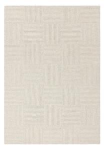 Ръчно изработен вълнен килим в цвят слонова кост 120x170 cm Zennith Grid – Asiatic Carpets