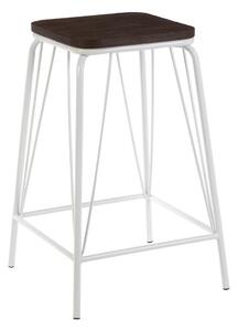 Бял/в тъмно естествен цвят стол от масивен бряст District – Premier Housewares