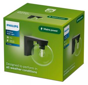 Philips - Външна стенна лампа ULIO 1xE27/25W/230V IP44