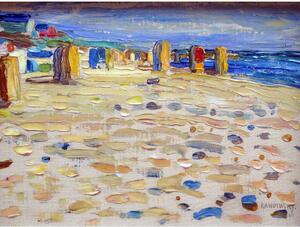 Живопис - репродукция 40x30 cm Holland - Beach Chairs, Wassily Kandinsky - Fedkolor