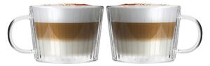 Стъклени чаши в комплект 2 бр. за капучино 250 ml Livio Duo – Vialli Design