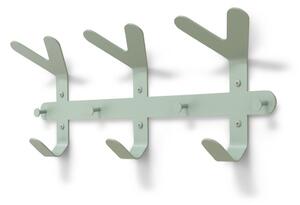 Сиво-зелена стоманена стенна закачалка 66 cm Frondo – Spinder Design