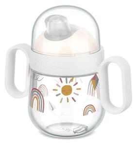 Бежова пластмасова детска чаша 200 ml Sunshine & Rainbow – Mepal
