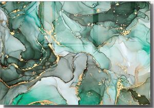 Картина върху стъкло 100x70 cm Turquoise - Wallity