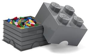 Детска тъмносива кутия за съхранение Square - LEGO®