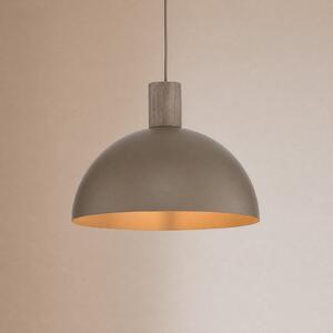TK Lighting Висяща лампа „Осло“, пясъчен цвят, метал, Ø 34 см, E27, Затъмняване, Бежов, Дневна/трапезария, Метал, Модерен
