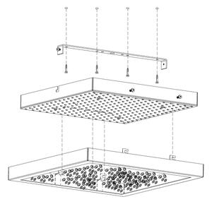 Eglo 32025 - LED Лампа за таван CARDITO LED/16W/230V