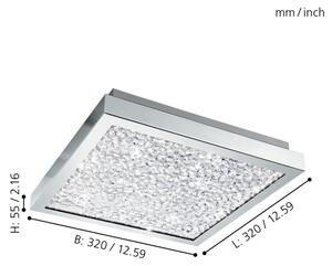 Eglo 32025 - LED Лампа за таван CARDITO LED/16W/230V