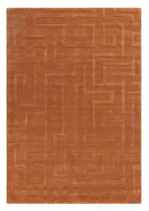 Вълнен килим в тухлен цвят 120x170 cm Maze - Asiatic Carpets